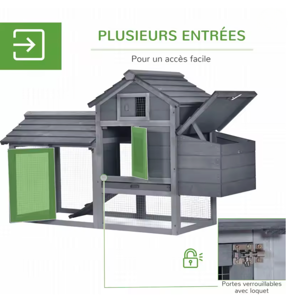 Poulailler deux poules