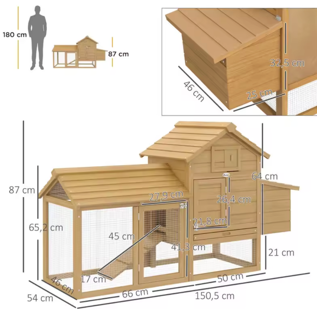Poulailler en bois taille